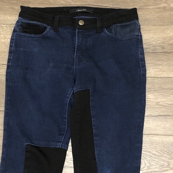 J Brand Mid Rise Patch Work Denim Jeans Size 25 - Picture 3 of 8